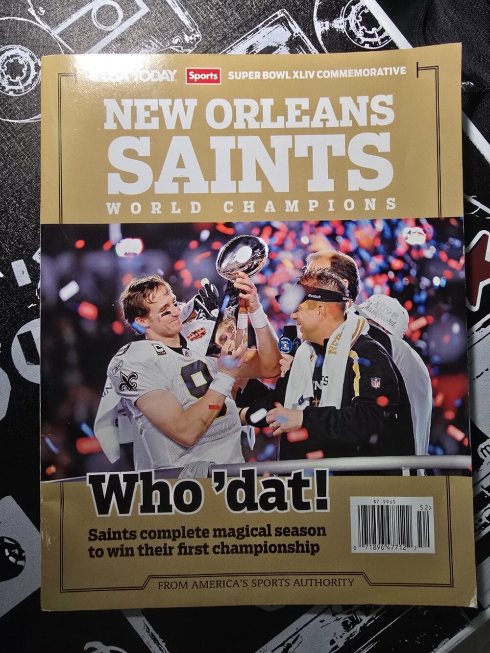 Super Bowl XLIV Champs New Orleans Saints USA Today Magazine Commemorative